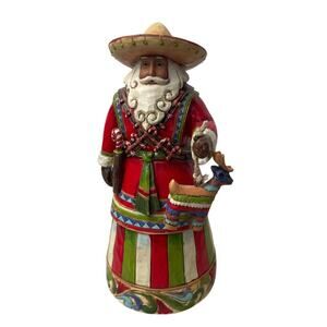 Jim Shore Heartwood Creek Feliz Navidad Santa 4027705 Mexican Piñata 2012 VTG 8"
